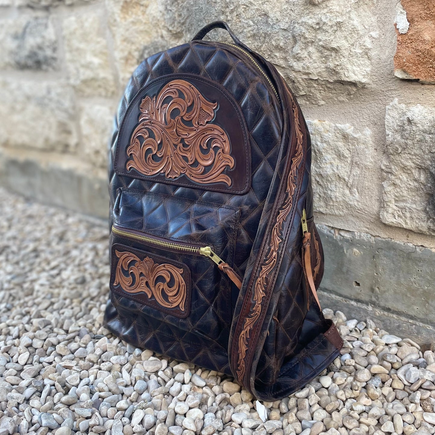 Cross-hatch Back Pack